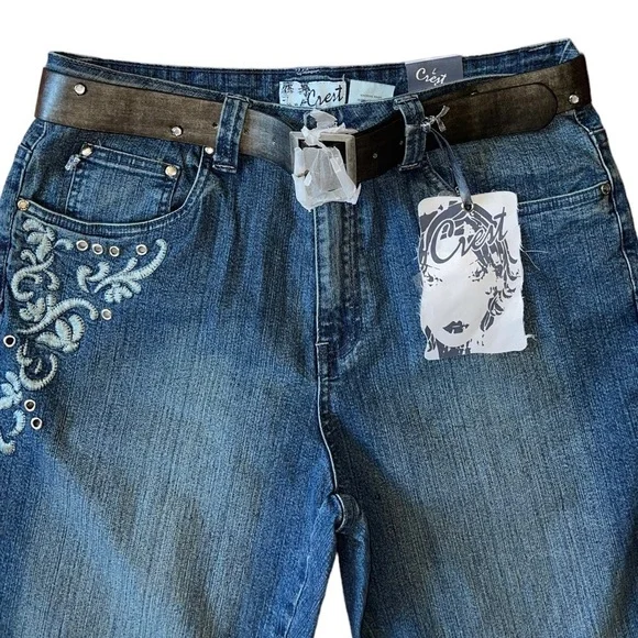 NWT- Crest Jeans, style # P890734 . Bootcut Size 13/14. New-old stock - Picture 3 of 6